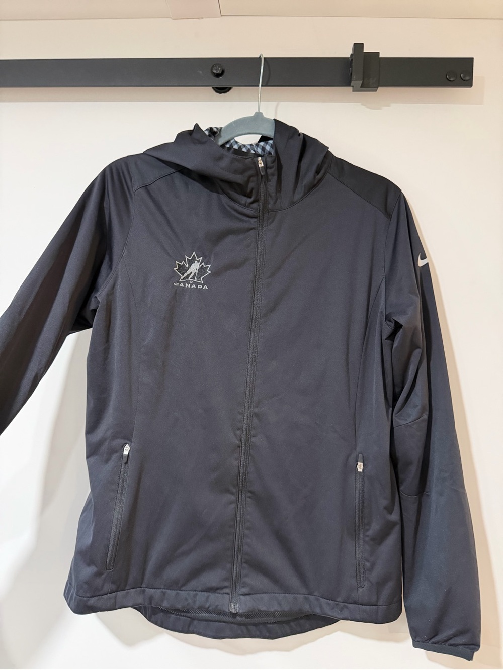 Nike x Hockey Canada Black Hooded Softshell Jacket
